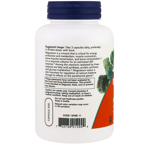 Now Foods - MAGNESIUM CITRATE - 120 Veg Capsules