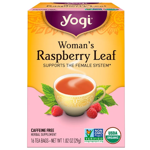 Yogi Tea - Woman's Raspberry Leaf, Caffeine Free, 16 Tea Bags, 1.02 oz (29 g)