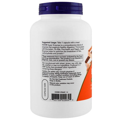 Now Foods - SUPER ENZYME - 180 Capsules
