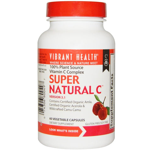 Vibrant Health - Super Natural C, 1600 ORAC, 60 Caps