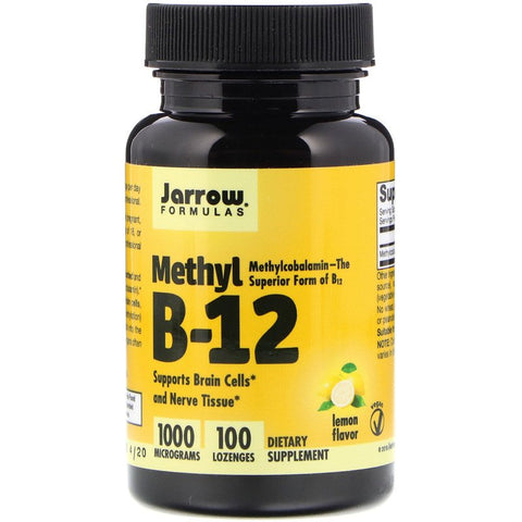 Jarrow - Methyl B12, Methylcobalamin 1000 MCG - 100 LOZEGENS
