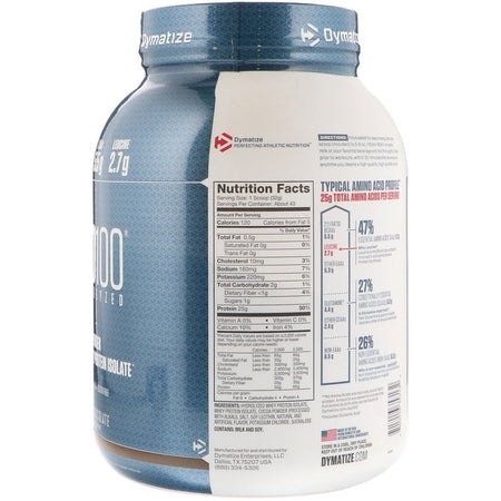 Dymatize - ISO100, Gourmet Chocolate - 3 Lb (1.4 Kg)