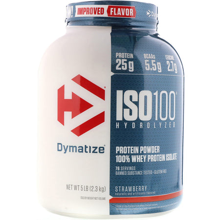 Dymatize - ISO100, Strawberry - 5 Lb (2.3kg)