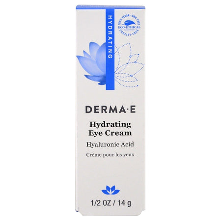 Derma E, Hydrating Eye Cream With Hyaluronic Acid, 1/2 Oz