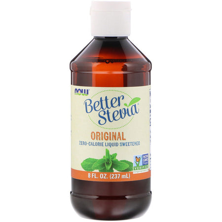 Now Foods - Better Stevia, Zero-Calorie Liquid Sweetener, Original, 8 fl oz (237 ml)