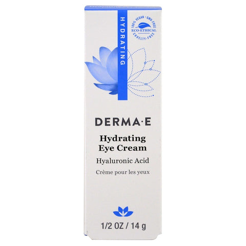 Derma E, Hydrating Eye Cream With Hyaluronic Acid, 1/2 Oz