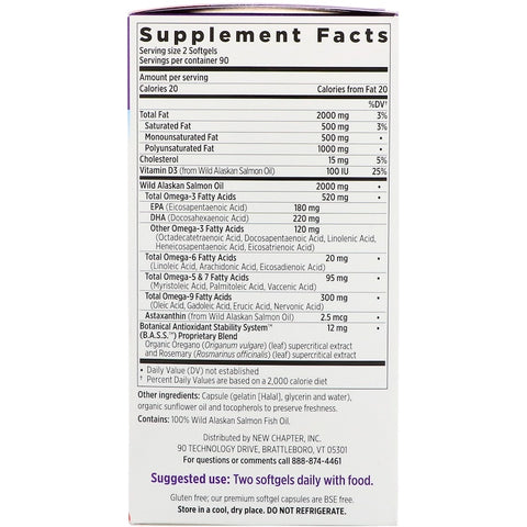New Chapter - Wholemega™Whole Fish Oil - 180 Softgels