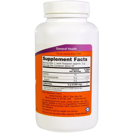 Now Foods - D-Mannose Pure Powder, 3 oz (85 g)