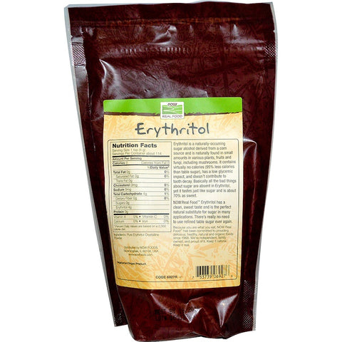 Now Foods - Real Food, Erythritol, Natural Sweetener, 1 lb (454 g)