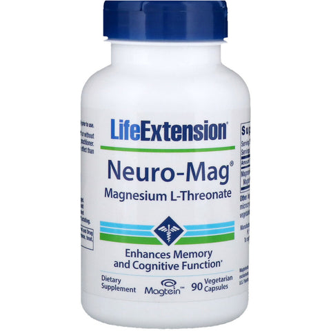 Life Extension - NEURO-MAG MAGNESIUM L-THREONATE 90 VEGETARIAN CAPSULES - 90 Capsules
