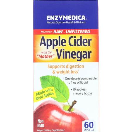 ENZYMEDICA - Apple Cider Vinegar - 60 Capsules
