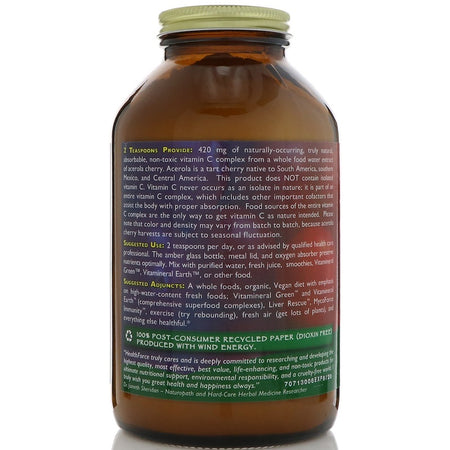 HealthForce SuperFoods - Truly Natural™ Vitamin C - 270 Grams Powder