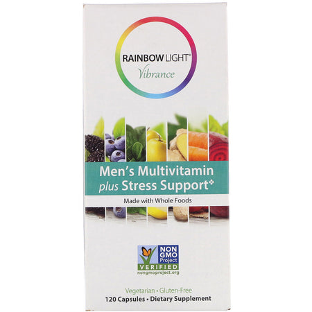 Rainbow Light - Vibrance, Men's Multivitamin Plus Stress Support, 120 Capsules
