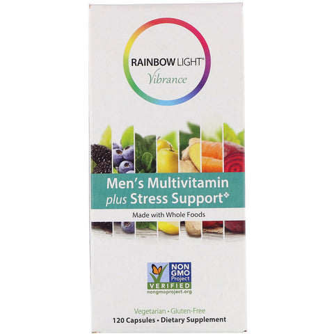 Rainbow Light - Vibrance, Men's Multivitamin Plus Stress Support, 120 Capsules