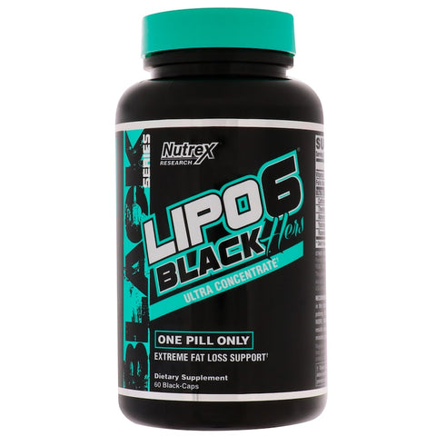 Nutrex Research - Lipo-6 Black Hers, Ultra Concentrate, 60 Black-Caps