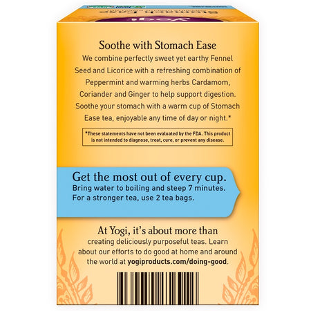 Yogi Tea - Stomach Ease, Caffeine Free, 16 Tea Bags, 1.02 oz (29 g)