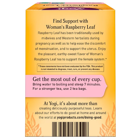 Yogi Tea - Woman's Raspberry Leaf, Caffeine Free, 16 Tea Bags, 1.02 oz (29 g)