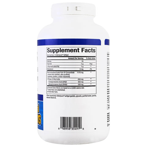 Natural Factors - Rx Omega-3 Factors, EPA 400 Mg/DHA 200 Mg,  - 240 Softgels