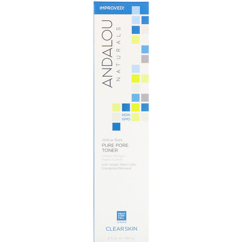 Andalou Naturals - Pure Pore Toner, Willow Bark, Clear Skin, 6 fl oz (178 ml)