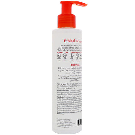 Derma E, Anti-Wrinkle Cleanser, Vitamin A Glycolic Acid