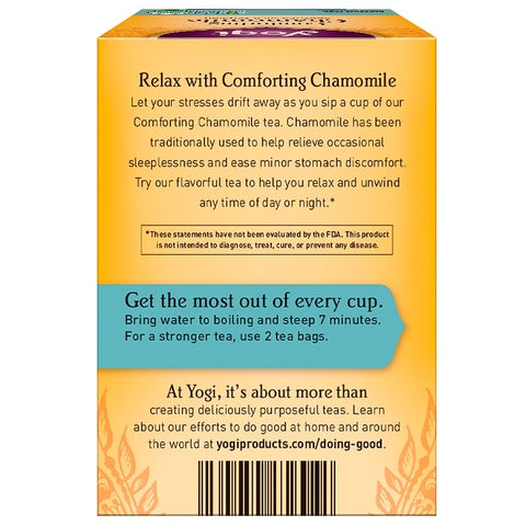 Yogi Tea - Comforting Chamomile, Caffeine Free, 16 Tea Bags, .85 oz (24 g)