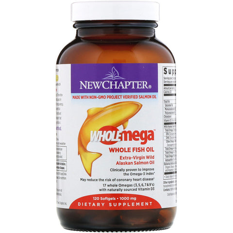 New Chapter - Wholemega™Whole Fish Oil - 120 Softgels