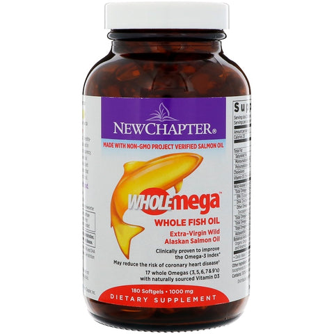 New Chapter - Wholemega™Whole Fish Oil - 180 Softgels