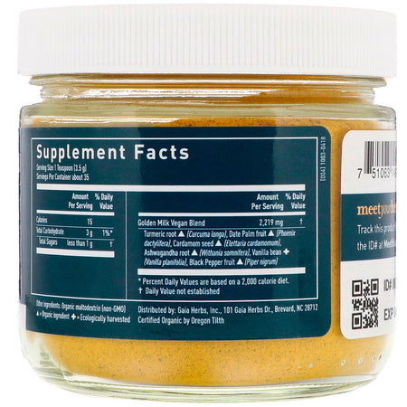 Gaia Herb - GOLDEN MILK 123g