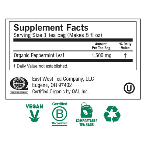 Yogi Tea - Organic, Purely Peppermint, Caffeine Free, 16 Tea Bags, .85 oz (24 g)