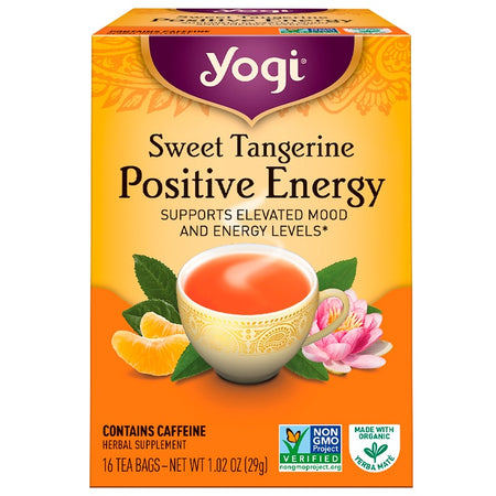 Yogi Tea - Positive Energy, Sweet Tangerine, 16 Tea Bags, 1.02 oz (29 g)