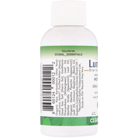Lumineux Oral Essentials -  Medically Developed Mouthwash, Oral Perfection, Clean & Fresh, 2 fl oz (59.15 ml)