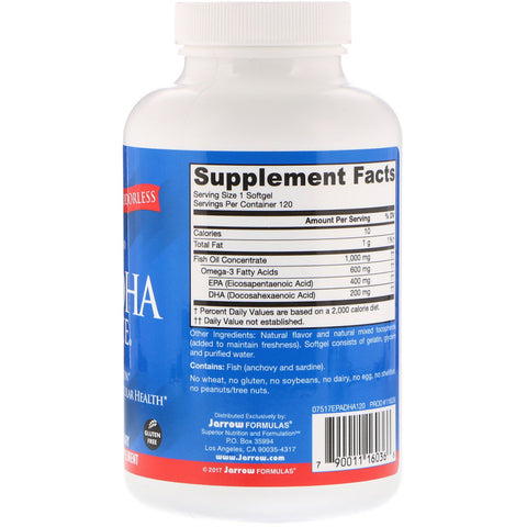 Jarrow - EPA-DHA Balance 600 Mg - 120 Softgels