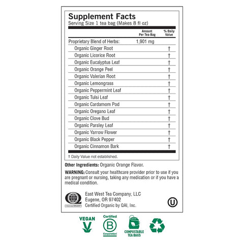 Yogi Tea - Organic, Cold Season, Caffeine Free, 16 Tea Bags, 1.12 oz (32 g)