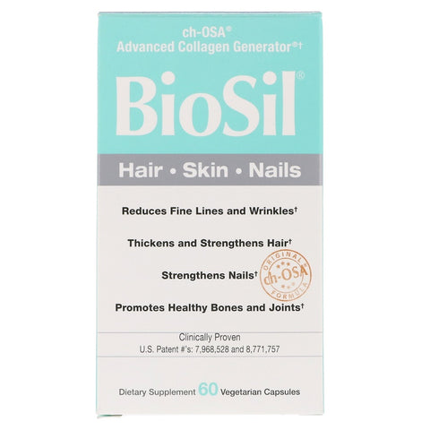Natural Factors BioSil Hair Skin Nails Liquid Caps - 60 Capsules