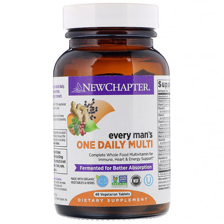New Chapter - Every Man™'s One Daily Multi, 48 Vegetarian Tablets