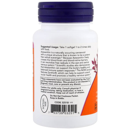 Now Foods - ASTAXANTHIN 4 MG 60 VEGAN Softgels