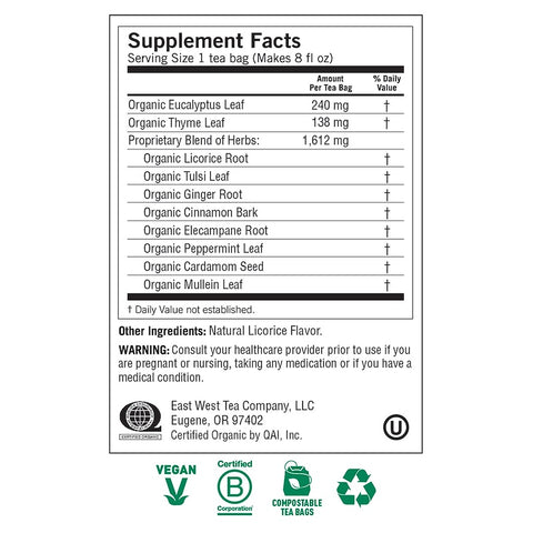 Yogi Tea - Organic, Breathe Deep, Caffeine Free, 16 Tea Bags, 1.12 oz (32 g)