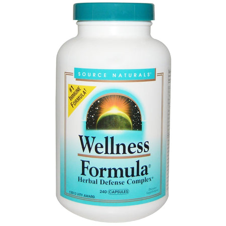 Source Naturals - Wellness Formula®, (CA Formula) - Herbal Defense Complex 240 Capsules