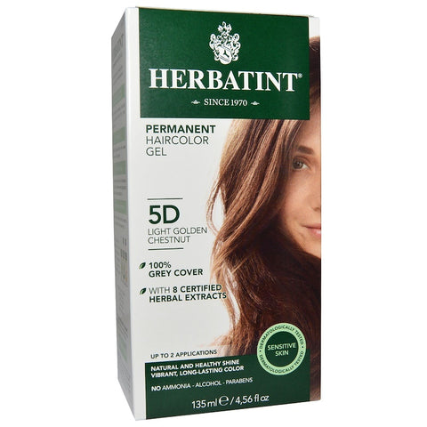 Herbatint Permanent Light Golden Chestnut (5D) - 4 Ounce