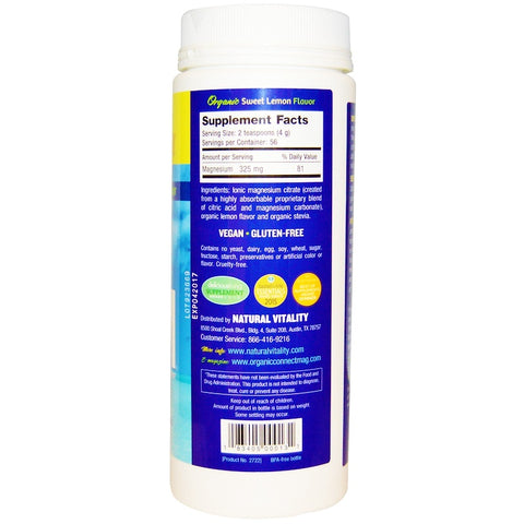 Natural Vitality - Natural Calm, The Anti-Stress Drink, Organic Sweet Lemon Flavor, 8 oz (226 g)
