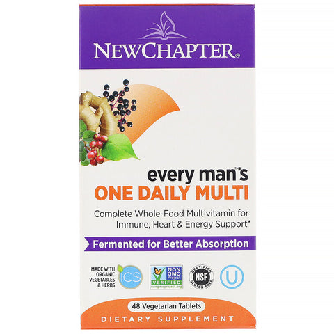 New Chapter - Every Man™'s One Daily Multi, 48 Vegetarian Tablets
