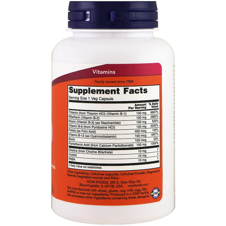 Now Foods - B-100 CAPS 100 VCAPS - 100 Capsules