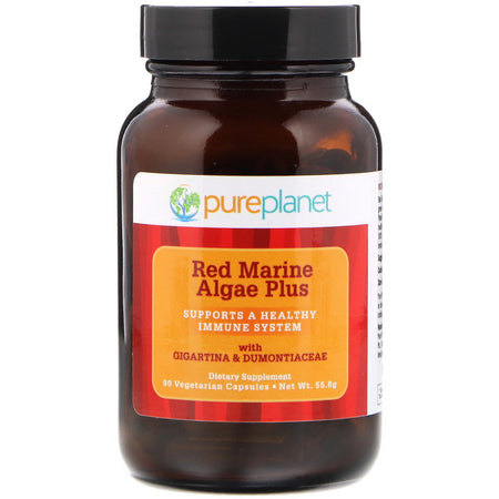 Pure Planet - Red Marine Algae Plus, 90 Vegetarian Capsules