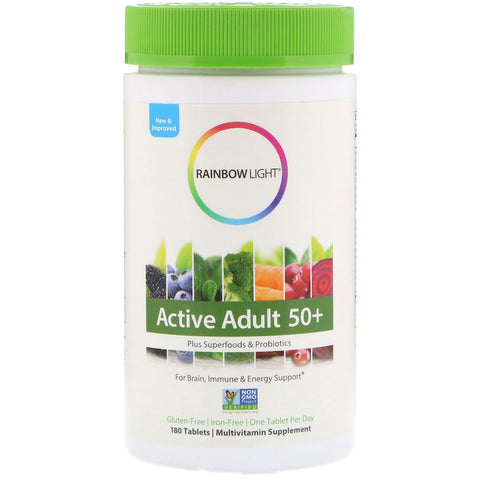Rainbow Light - Vibrance Active Adult 50+ Non-GMO - 120 Tablets