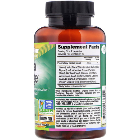 Crystal Star - PARA PURGE- 60 Vegetarian Capsules