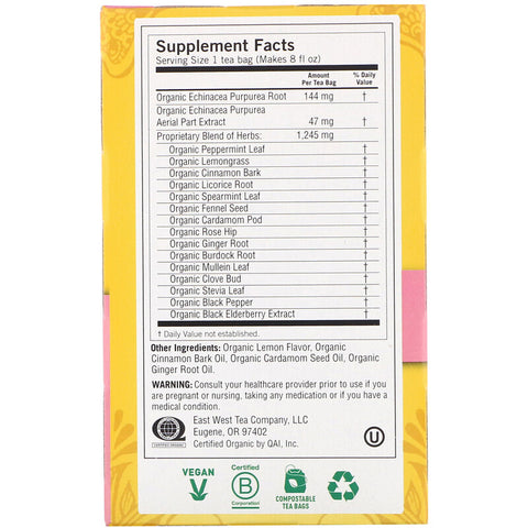 Yogi Tea - Echinacea Immune Support, Caffeine Free, 16 Tea Bags, .85 oz (24 g)