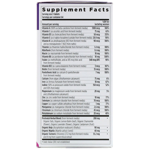 New Chapter - Perfect Postnatal™ Multivitamin, 192 Vegetarian Tablets