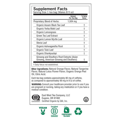 Yogi Tea - Positive Energy, Sweet Tangerine, 16 Tea Bags, 1.02 oz (29 g)