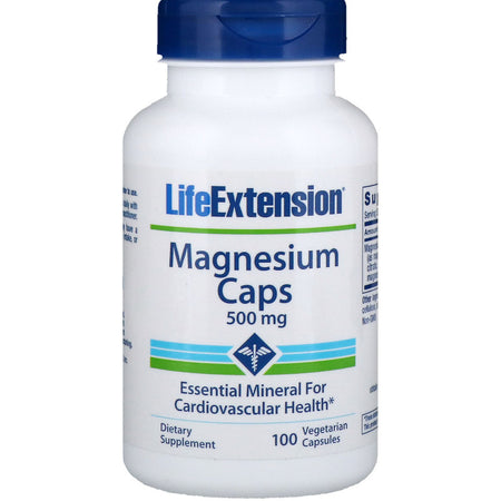 Life Extension - MAGNESIUM 500 MG 100 VEGETARIAN CAPSULES - 100 Capsules