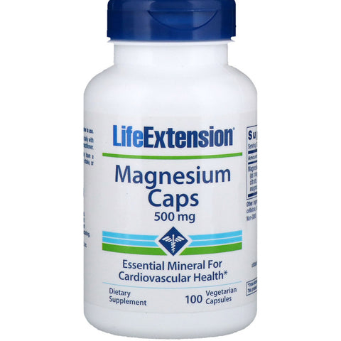 Life Extension - MAGNESIUM 500 MG 100 VEGETARIAN CAPSULES - 100 Capsules